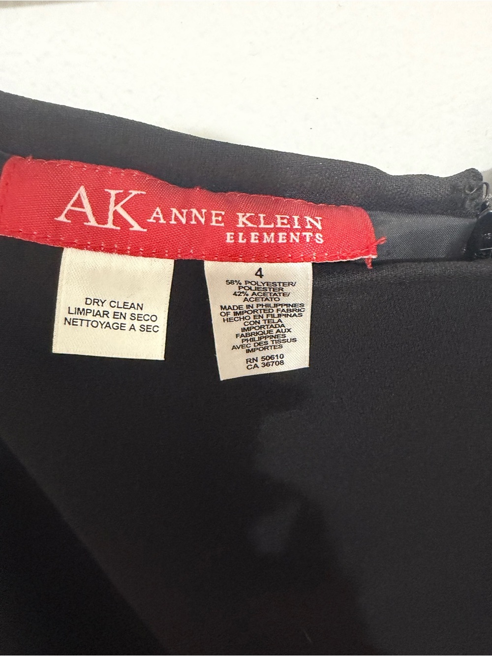 Anne Klein Black Tailored Pencil Skirt - Picture 3 of 4